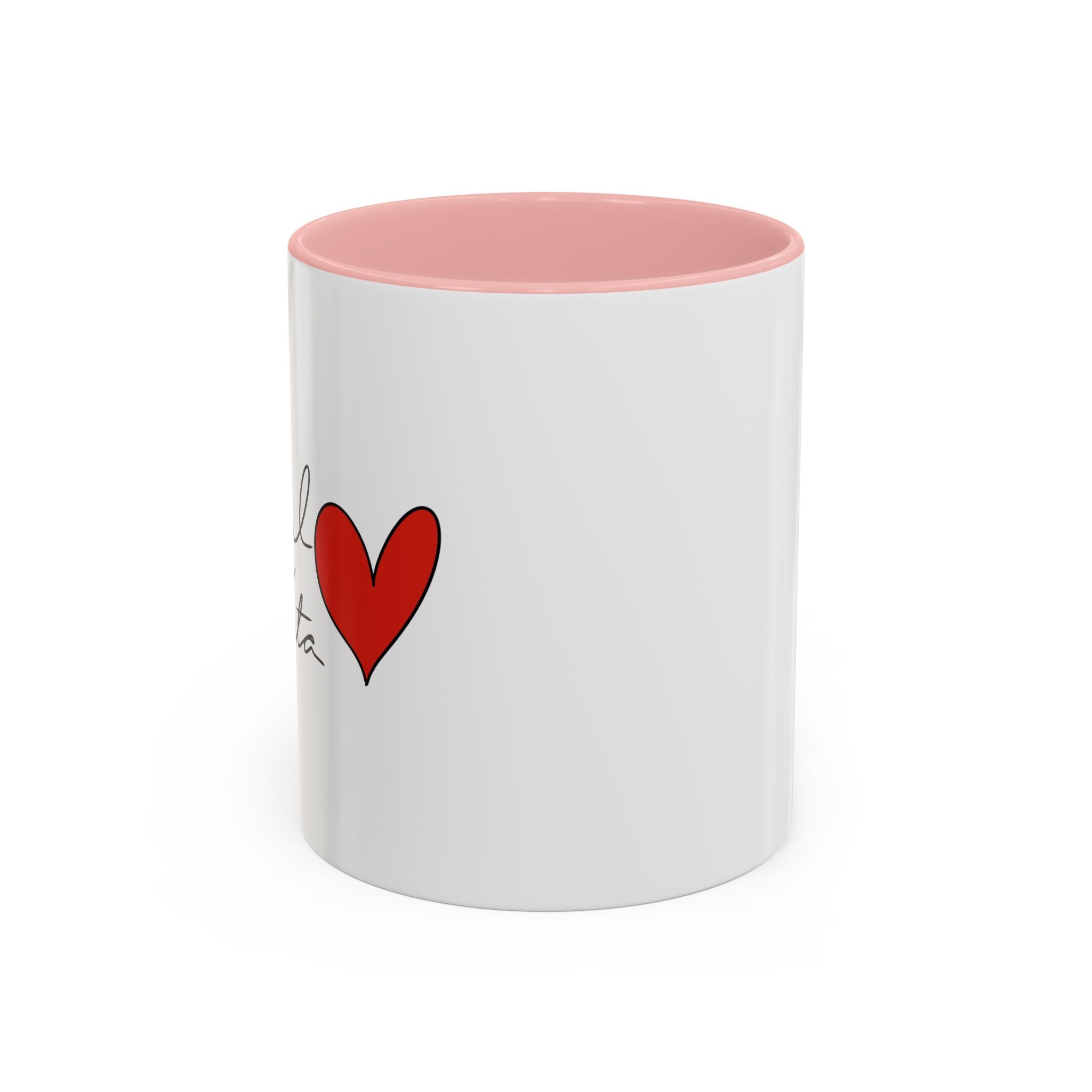 Red Heart Illustration Accent Coffee Mug | 11oz 15oz