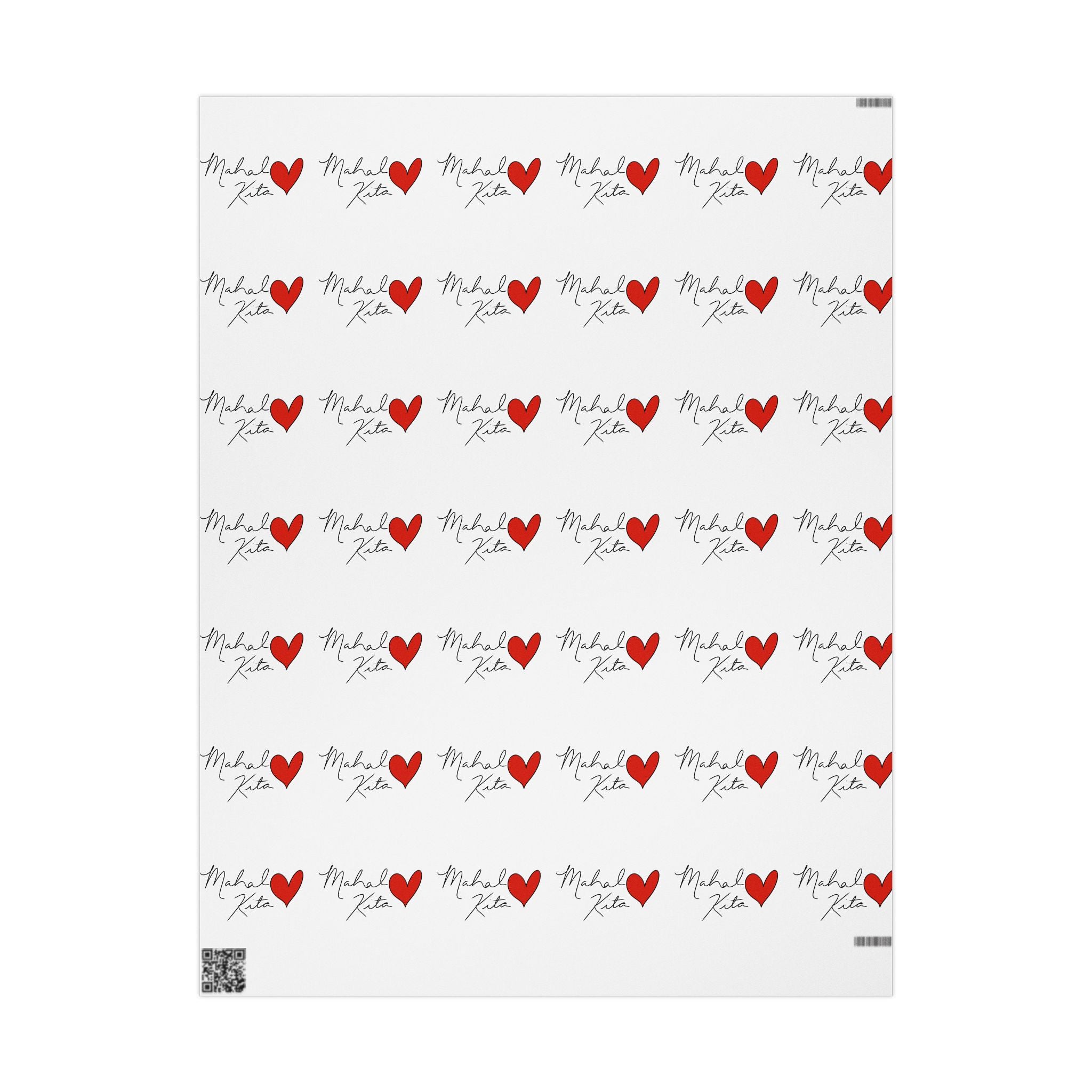 Mahal Kita Heart Wrapping Paper | Filipino Love Pattern