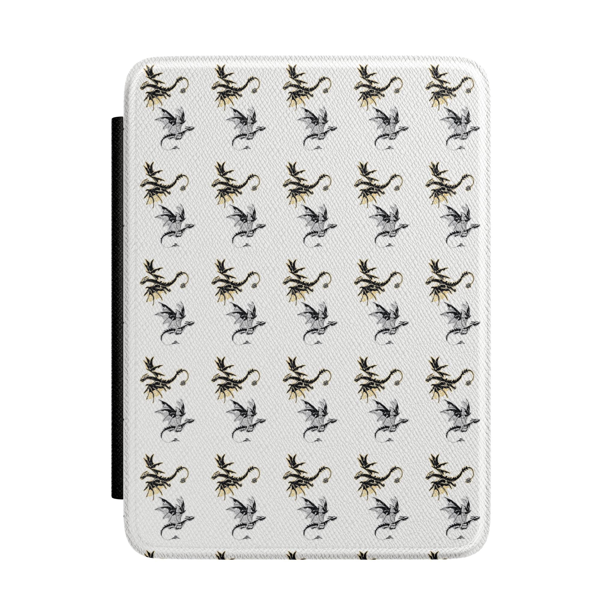 Kindle Case — Floral Dragon Pattern Protective Cover