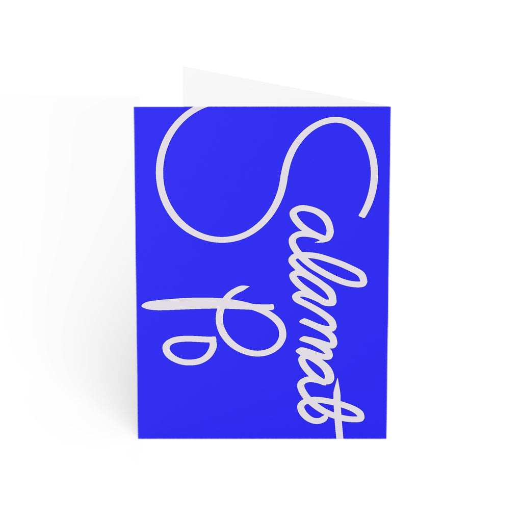 Greeting Card – Bold Blue 'Salamat Po' Thank You Card (1/10/30/50 pcs)