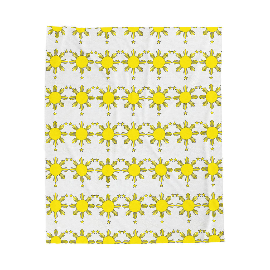 Sunny Daisies Velveteen Plush Blanket – Cheerful Yellow Floral Throw