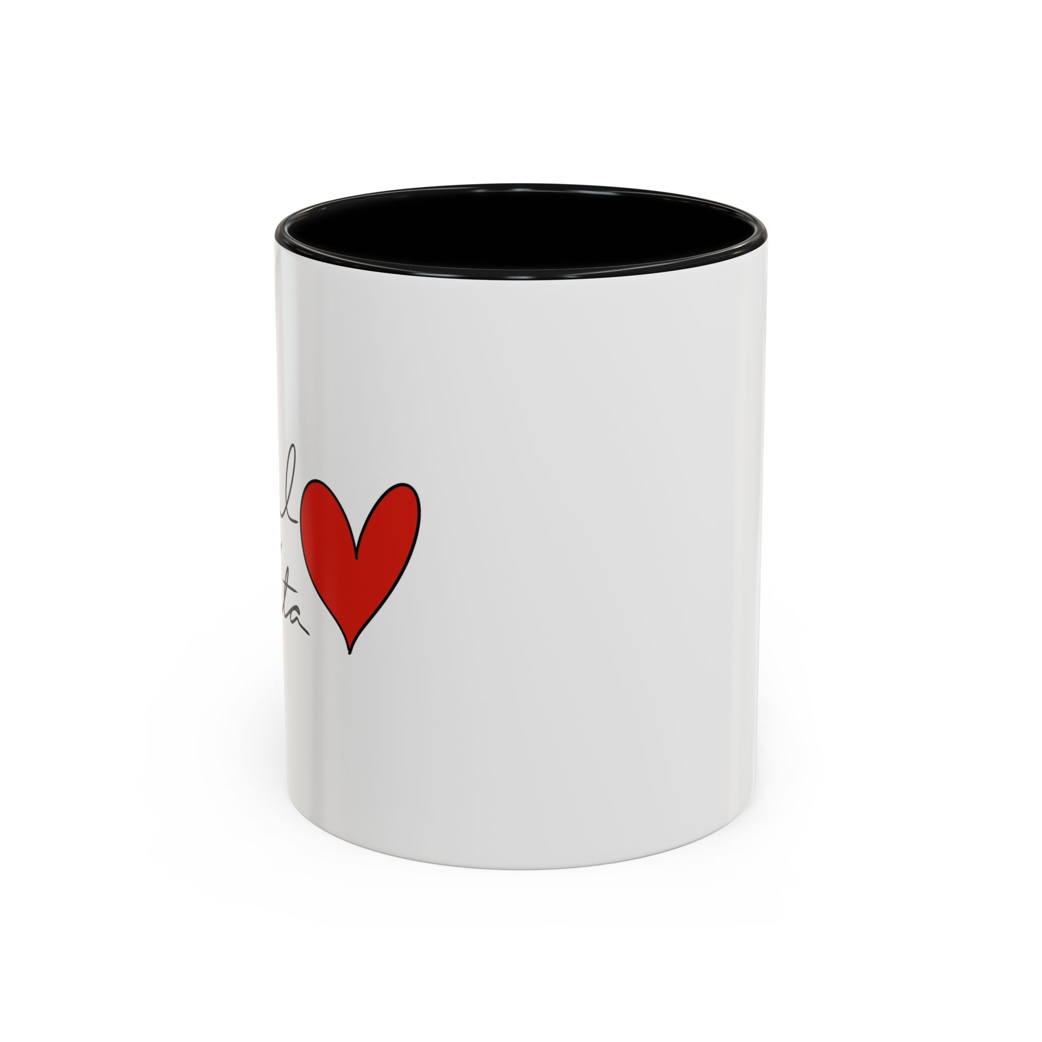 Red Heart Illustration Accent Coffee Mug | 11oz 15oz